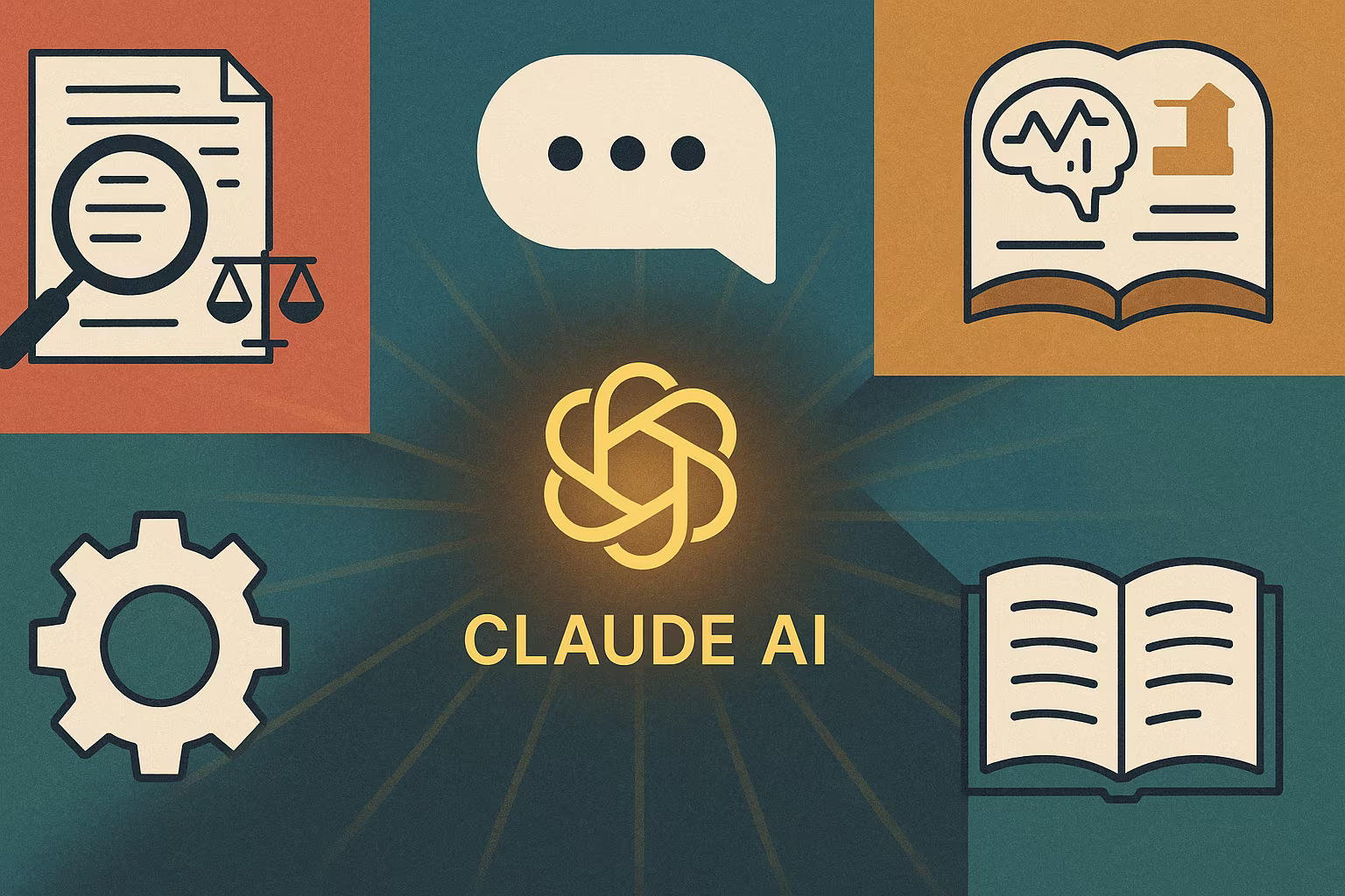AI Industry Icons Collage