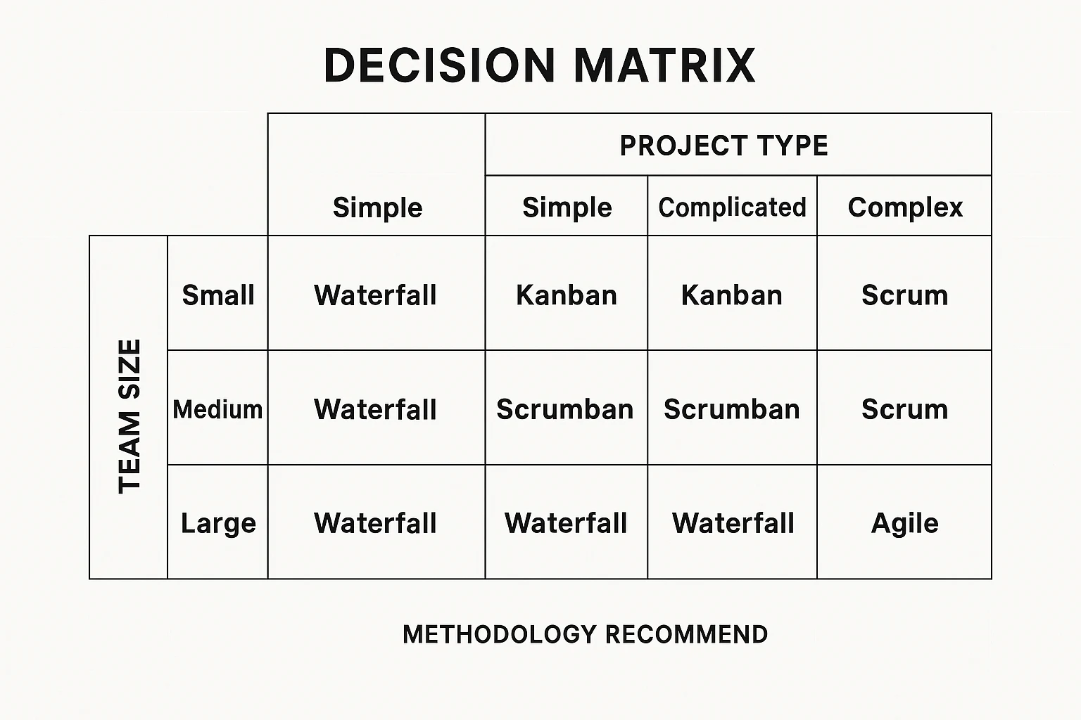 Project Methodology Matrix
