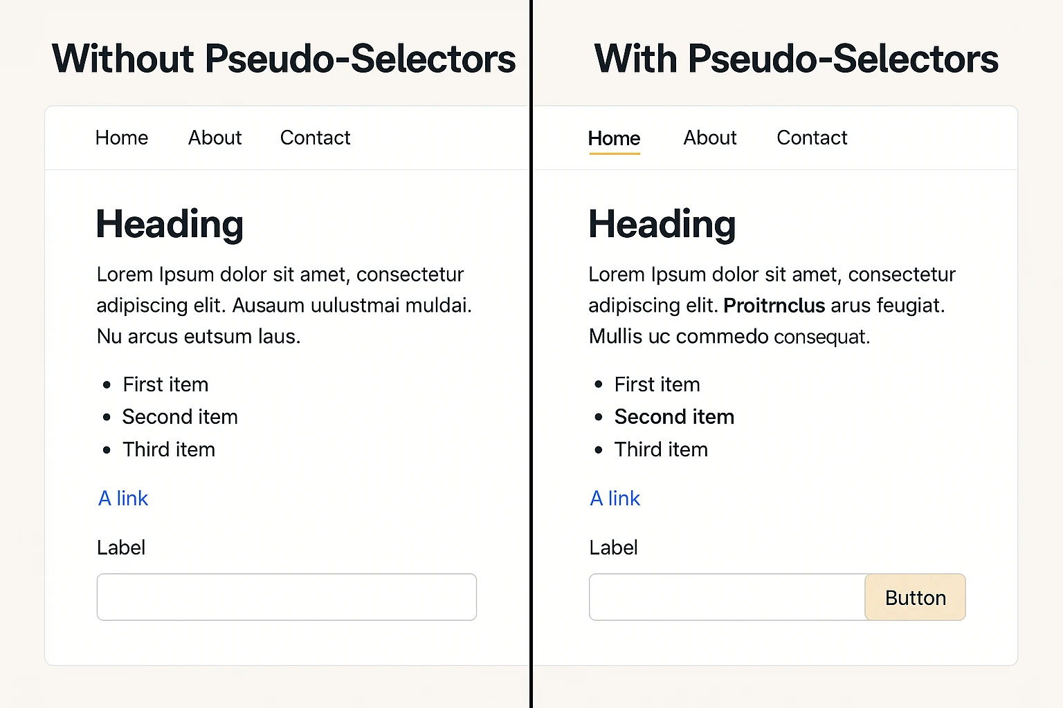 pseudo class